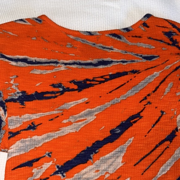 Urban Outfitters Cropped Top Bright Orange Style Tie Die Size S P - Picture 3 of 11